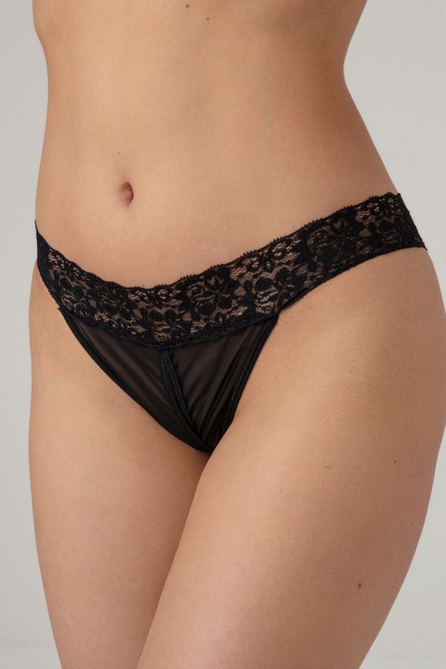 CHRISTINE LE DUC String-Ouvert Offener Schritt String - Schwarz (1-St) von CHRISTINE LE DUC