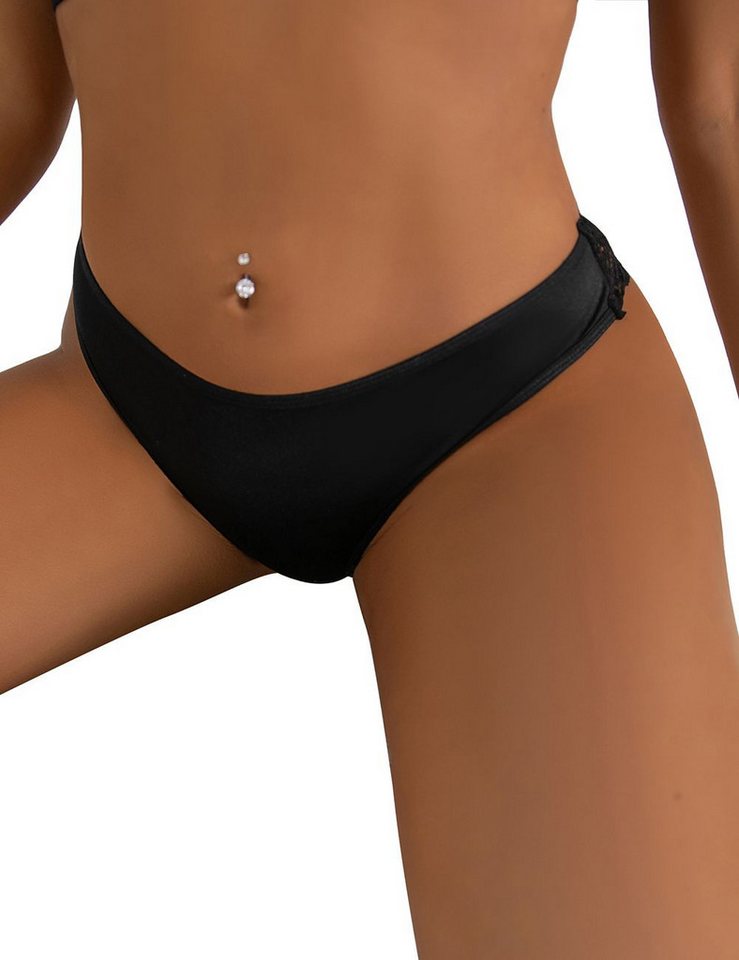 CHRISTINE LE DUC String String mit Spitze - Schwarz CHRISTINE LE DUC String String mit Spitze - Schwarz von CHRISTINE LE DUC