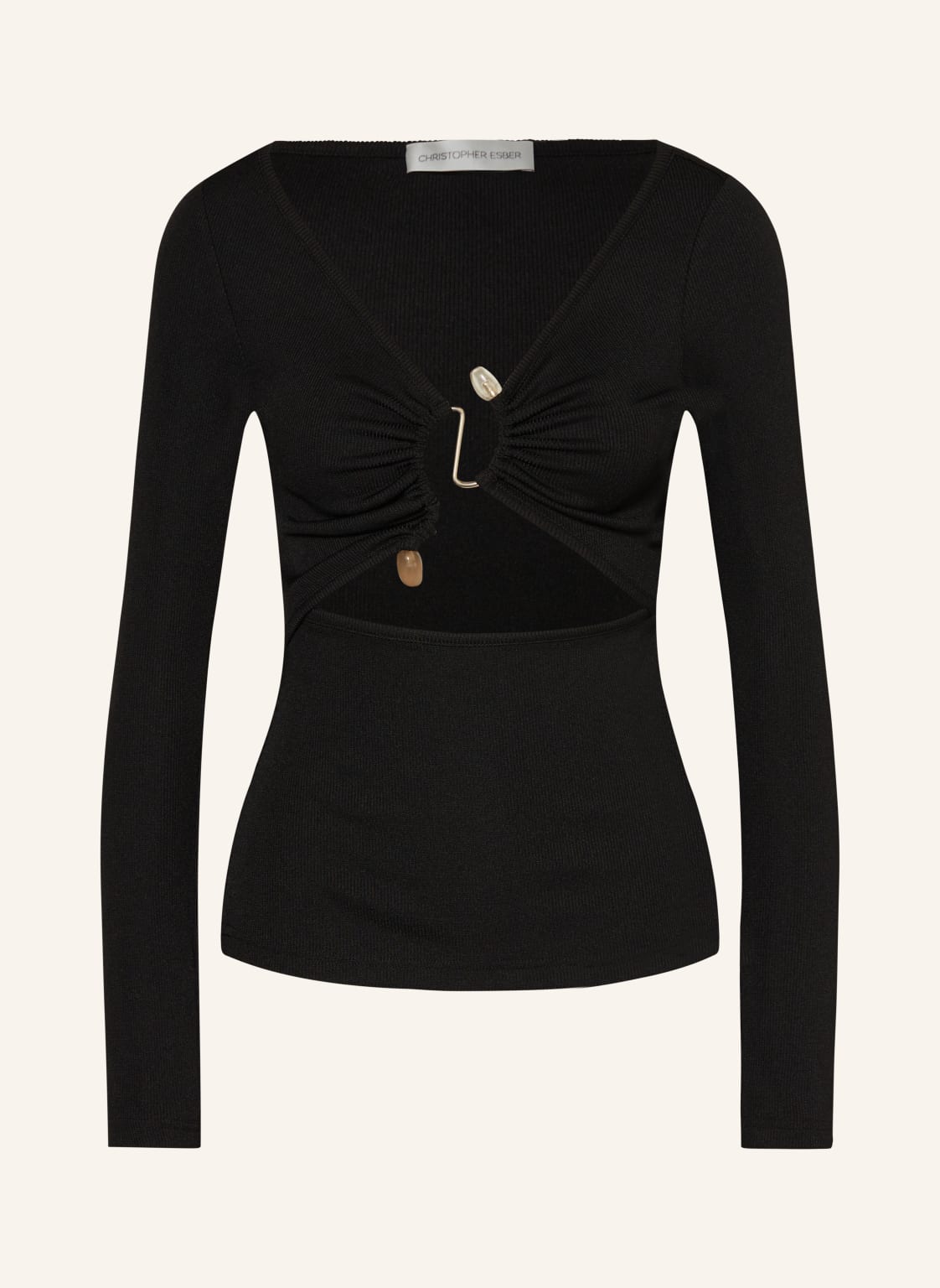 Christopher Esber Longsleeve Mit Cut-Out schwarz von CHRISTOPHER ESBER