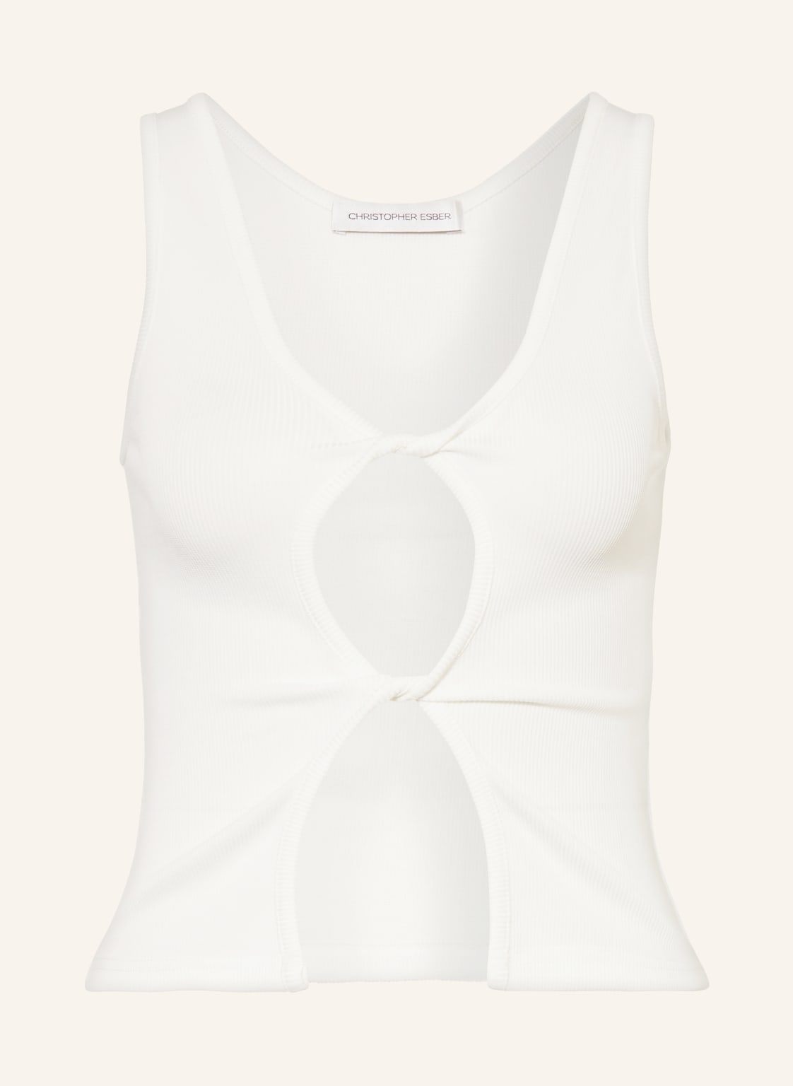 Christopher Esber Top Open Twist Tank Mit Cut-Outs weiss von CHRISTOPHER ESBER