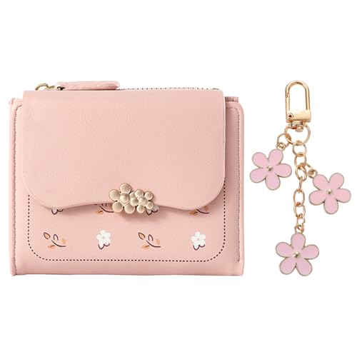 1 Stück Pu-Er-Geldbörse, 1 Stück Blumenanhänger, Mini-Geldbörse, Damen-Geldbörse, Geldbörse Mit Mehreren Fächern, Kreditkartenetui, Hand-Geldbörse von CHROMACRAFT