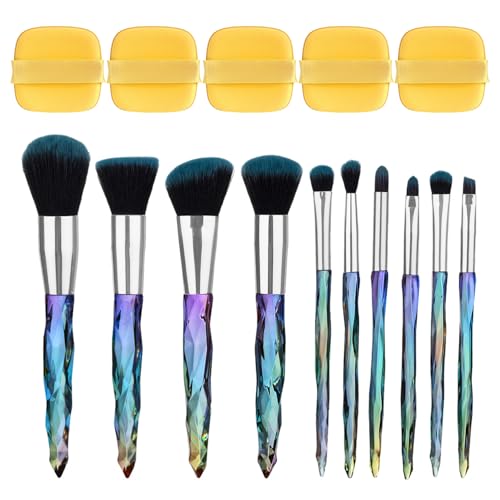 10 Stück Make-Up-Pinsel Und 5 Stück Puderquasten, Beauty-Tools, Multifunktionale Make-Up-Pinsel, Können Für Rouge, Lidschatten, Augenbrauen Usw. Verwendet Werden. von CHROMACRAFT