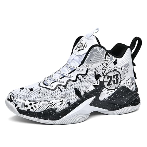 CHRRUXIN Herren Basketballschuhe High Top Sportschuhe Casual Atmungsaktiv Tennis Schuhe Herren Gym Sneaker Hallenschuhe von CHRRUXIN