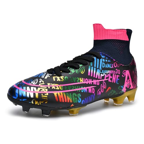 CHRRUXIN Herren Fußballschuhe High Top Spikes Microfaser Cleats Professionelle Fussballschuhe Jugend Outdoor-Training Fußballschuhe Sportschuhe Turf Trainer CHRRUXIN Herren Fußballschuhe High Top Spikes Microfaser Cleats Professionelle Fussballschuhe Jugend Outdoor-Training Fußballschuhe Sportschuhe Turf Trainer von CHRRUXIN