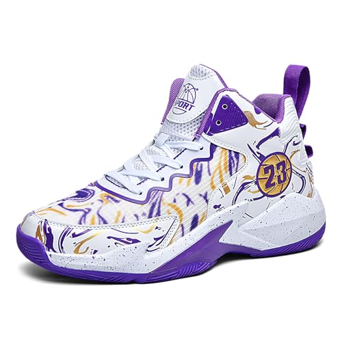 Männer Basketball Schuhe No-Rutsch Atmungsaktive Outdoor Schuhe für Frauen Mode Graffiti Training Schuhe Männer Basketball Schuhe No-Rutsch Atmungsaktive Outdoor Schuhe für Frauen Mode Graffiti Training Schuhe von CHRRUXIN