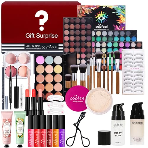 CHSEEO Make up Set Schminkset Cosmetics Schminkkoffer Kosmetik Geschenk Set Lipgloss Lidschatten Concealer Palette Puder Lippenstift Make-up Paletten für Gesicht, Augen und Lippen #6 von CHSEEO
