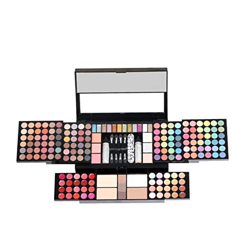 Lidschatten Palette, Eyeshadow Make Up Kosmetik Palette, Schminkpalette mit Hochpigmentierten Farben, Eyeshadow Make Up Kosmetik mit Lipgloss, Lidschatten, Blush für Profi-und Tägliche von CHSEEO