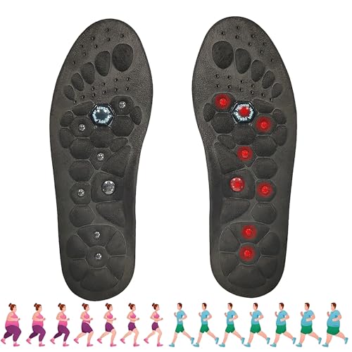 CHSG Magnetische Massage Einlegesohlen, (Größe 35-39) Akupressur Einlegesohlen, Für Männer Und Frauen Reflexologie Akupressur Einlagen, Verbessert Die Fußsohlen und Lindert Die Müdigkeit von CHSG