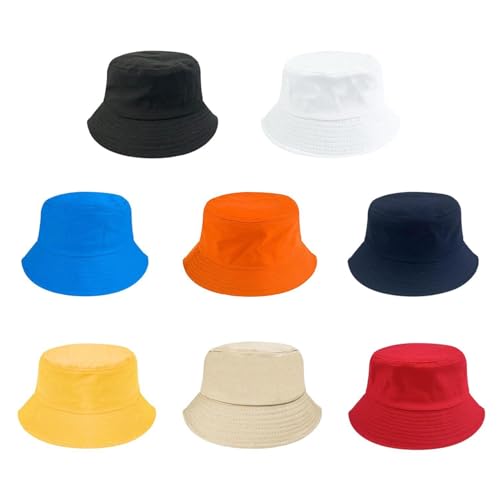 CHSZSH 8 Fischerhüte, Sonnenhüte Für Herren, Fischerhüte Mit Breiter Krempe, Faltbare Fischerhüte, Camping-Sonnenhüte von CHSZSH