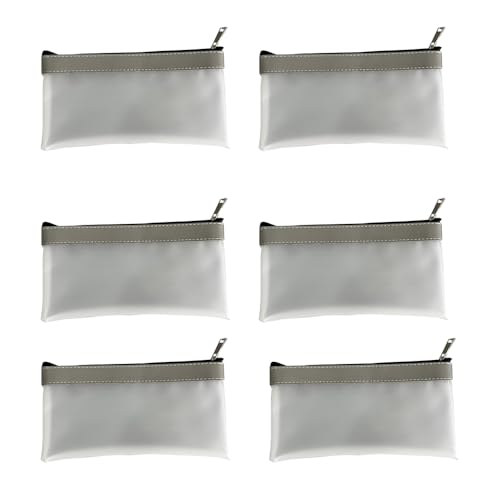 Federmäppchen Transparente Federmäppchen 5 Stück Clear Exam Pencil Pouch Superweiches Federmäppchen Zipper Pen Pouch Schreibwaren Organizer Tasche für Reise Kosmetik Bürobedarf Lagerung von CHTME