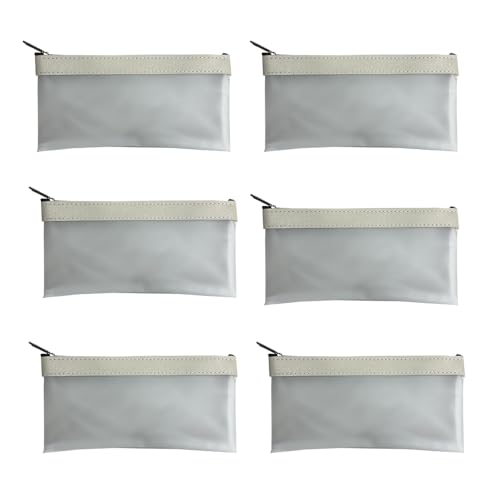 Federmäppchen Transparente Federmäppchen 5 Stück Clear Exam Pencil Pouch Superweiches Federmäppchen Zipper Pen Pouch Schreibwaren Organizer Tasche für Reise Kosmetik Bürobedarf Lagerung von CHTME