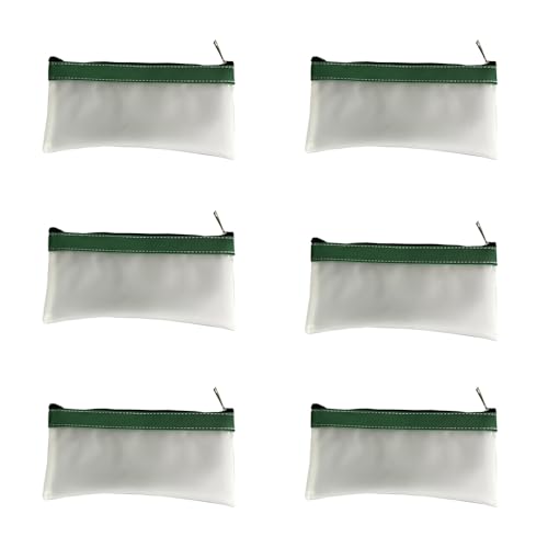 Federmäppchen Transparente Federmäppchen 5 Stück Clear Exam Pencil Pouch Superweiches Federmäppchen Zipper Pen Pouch Schreibwaren Organizer Tasche für Reise Kosmetik Bürobedarf Lagerung von CHTME