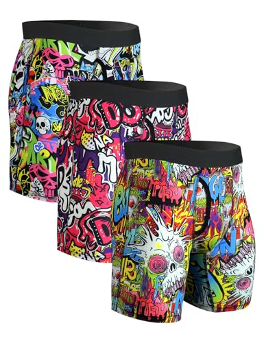 CHUAKIN Boxershorts Herren 3er Pack Unterwäsche Unterhosen mit Weicher Passform Männer Boxershorts von CHUAKIN
