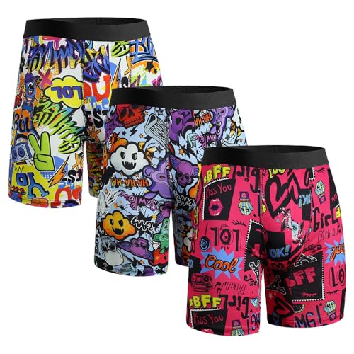 CHUAKIN Boxershorts Herren 3er Pack Unterwäsche Unterhosen mit Weicher Passform Männer Boxershorts von CHUAKIN