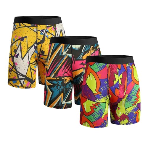 CHUAKIN Boxershorts Herren 3er Pack Unterwäsche Unterhosen mit Weicher Passform Männer Boxershorts von CHUAKIN