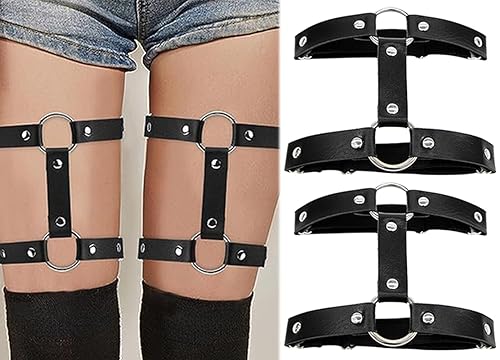 2 stück Strumpfhalter Leg Harness，Oberschenkel Strumpfband，Nachtclub Körperkette für Frauen und Mädchen. von CHUANGOU