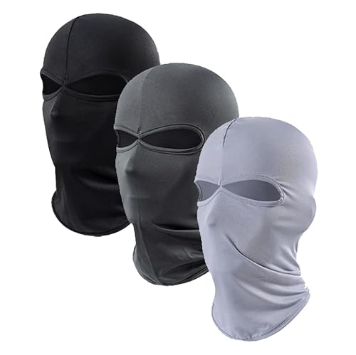 CHUANGOU 3 Stück Sturmhaube Balaclava，Motorcycle Mask，for Outdoor Sports Winter Summer Bicycle Motorcycle Driving. von AVCITY