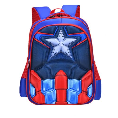 Kapitän Amerika Rucksack Student Schultasche Kinderrucksäcke Superhelden Kinder Rucksack Einstellbare Kindergarten Buch Taschen von CHUANGOU