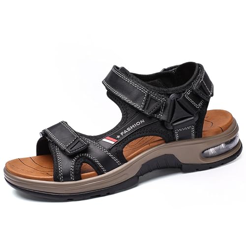 CHUIKUAJ Herren-Sportsandalen mit Offener Zehenpartie, Wandersandalen, Outdoor-Sandalen mit Luftpolstersohle, Sommer-Freizeit-Strand-Fischer-Sandalen,Black-45EU CHUIKUAJ Herren-Sportsandalen mit Offener Zehenpartie, Wandersandalen, Outdoor-Sandalen mit Luftpolstersohle, Sommer-Freizeit-Strand-Fischer-Sandalen,Black-45EU von CHUIKUAJ