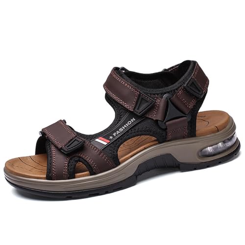 CHUIKUAJ Herren-Sportsandalen mit Offener Zehenpartie, Wandersandalen, Outdoor-Sandalen mit Luftpolstersohle, Sommer-Freizeit-Strand-Fischer-Sandalen,BrownB-43EU CHUIKUAJ Herren-Sportsandalen mit Offener Zehenpartie, Wandersandalen, Outdoor-Sandalen mit Luftpolstersohle, Sommer-Freizeit-Strand-Fischer-Sandalen,BrownB-43EU von CHUIKUAJ
