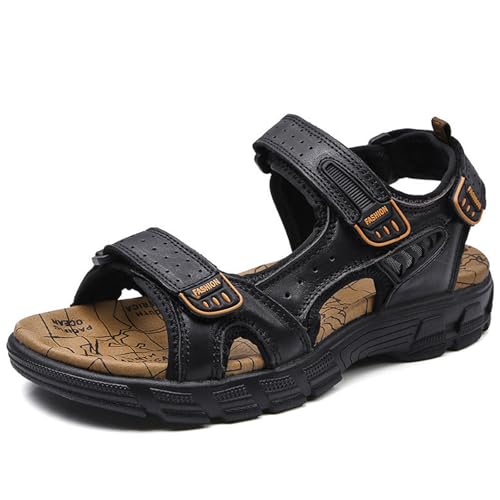 CHUIKUAJ Sandalen für Herren, Outdoor-Sport, Sommer, Strand, Fischer, Wasserschuhe, Offene Zehenpartie, Wandersandalen, Rutschfeste Sportsandale,Black-38EU CHUIKUAJ Sandalen für Herren, Outdoor-Sport, Sommer, Strand, Fischer, Wasserschuhe, Offene Zehenpartie, Wandersandalen, Rutschfeste Sportsandale,Black-38EU von CHUIKUAJ
