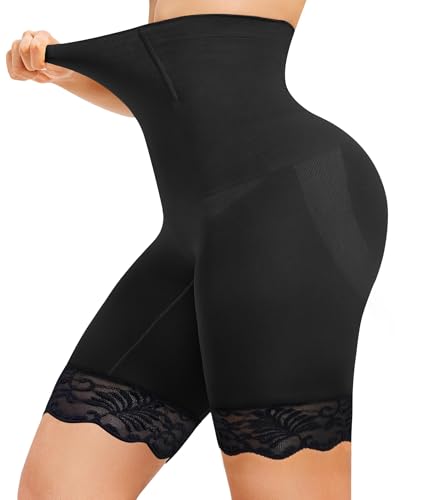 CHUMIAN Shapewear Damen Bauchweg Unterhose Miederpants mit Bein Shapewear Hohe Taille Nahtlose Body Shaper Figurformende Unterwäsche von CHUMIAN