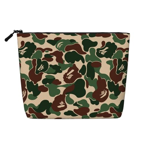 CHUNMINW Aniaml Kosmetiktasche für Damen, Reißverschluss, Make-up-Tasche, Reise-Kosmetiktasche, Organizer, wasserdicht, Tarnmuster, Grün, Schwarz, Einheitsgröße CHUNMINW Aniaml Kosmetiktasche für Damen, Reißverschluss, Make-up-Tasche, Reise-Kosmetiktasche, Organizer, wasserdicht, Tarnmuster, Grün, Schwarz, Einheitsgröße von CHUNMINW