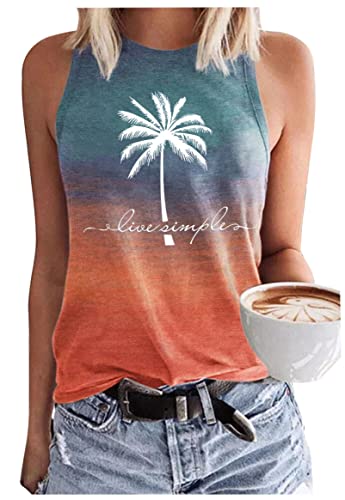 Racerback Tank-Tops für Damen mit Mandala-Grafik, Vintage-Sommertop, lässiges, lockeres Rundhals-Top, für Urlaub, klassische Passform, Cami-Top, 3X-Groß von CHUNTIANRAN