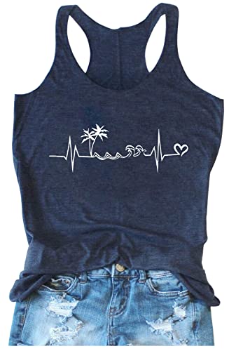 Racerback Tank-Tops für Damen mit Mandala-Grafik, Vintage-Sommertop, lässiges, lockeres Rundhals-Top, für Urlaub, klassische Passform, Cami-Top, Groß von CHUNTIANRAN