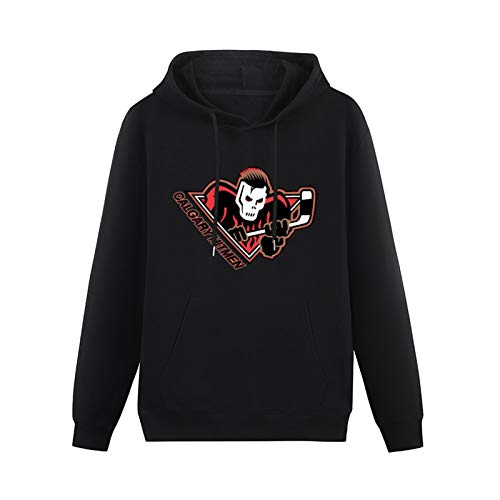 CHUNTUO Calgary Hitmen Logo Black Hoodie Graphic Mens Sweatshirts Unisex Hooded L von CHUNTUO