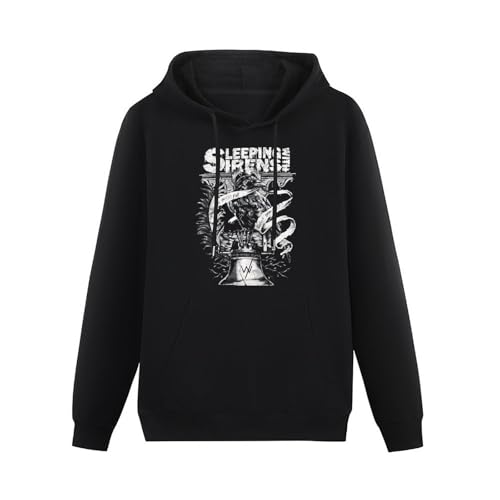 CHUNTUO Sleeping with Sirens You Gotta Fall Black Hoodie Graphic Mens Sweatshirts Unisex Hooded L von CHUNTUO