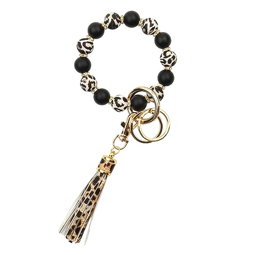 CHUQING Schlüsselanhänger Frauen Armband Autoschlüsselanhänger Schlüsselbund mit Perlen Keychain Bracelet Schlüsselkette von CHUQING