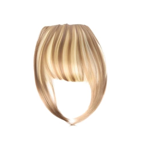 Bang Perücke, Synthetische Haar-Pony-Clip-in-Haarverlängerungen, natürliches Kunsthaar, stumpfer Pony for den täglichen Gebrauch, Haar-Accessoires for Frauen,Perücken mit Pony(18H613) von CHURICH-E