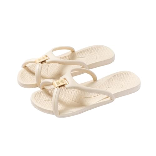 CHURICH-E Slides, Faltbare Hausschuhe for Damen – Leichte Reisesandalen,Hausschuhe(Khaki,37 EU) von CHURICH-E