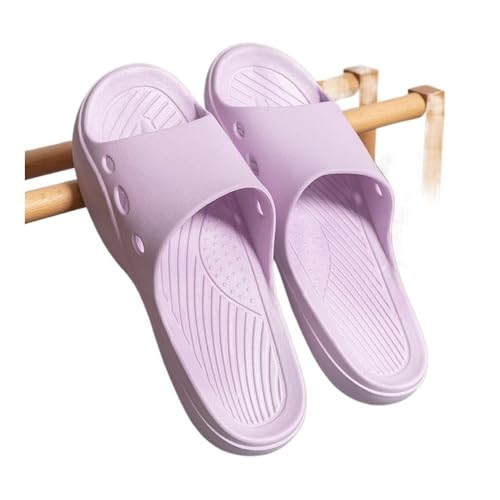 CHURICH-E Slides, Sommer-Hausschuhe for Damen – Weiche Indoor-/Outdoor-Slides for Damen & Herren,Hausschuhe(Purple,36 EU) von CHURICH-E