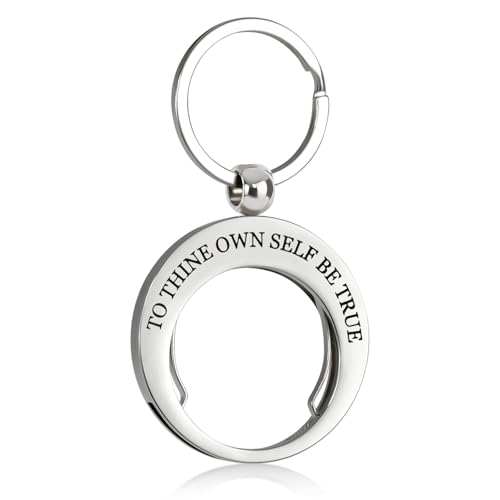 CHURYUML AA-Münzhalter, Schlüsselanhänger, zum Selbstgestalten, Edelstahl, doppelseitiges Display, passend für Nüchternheitsmünzen, AA-Medaillons, Genesungschip, Nüchternheit, Geschenke für Damen und von CHURYUML