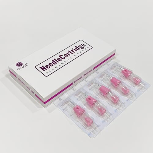 CHUSE V6 Professional Permanent Makeup PMU Patronen Nadeln für Linienarbeit, Haarstrich, Augenbrauen, Lippen und Eyeliner – 5XF, 0,30 mm Medium Taper – Box mit 10 Stück von CHUSE