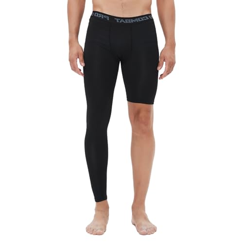 Herren Basketball Single Leg Tight Sporthose 1/2 One Leg Compression Pants Athletic Base Layer Unterwäsche, Schwarz-rechts-lang, XXL Herren Basketball Single Leg Tight Sporthose 1/2 One Leg Compression Pants Athletic Base Layer Unterwäsche, Schwarz-rechts-lang, XXL von CHUUMEE