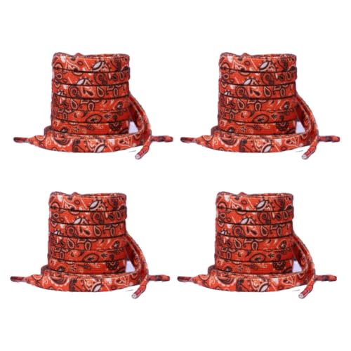 CHUYIX Schnürsenkel 4 Paar 140CM lang flache Dicke Reißfeste schuhbändermit Erwachsene Kinder binden bedruckte farbige Universal Ersatz Schnürsenke für Turnschuhe Freizeitschuhe Lederschuhe gummi CHUYIX Schnürsenkel 4 Paar 140CM lang flache Dicke Reißfeste schuhbändermit Erwachsene Kinder binden bedruckte farbige Universal Ersatz Schnürsenke für Turnschuhe Freizeitschuhe Lederschuhe gummi von CHUYIX