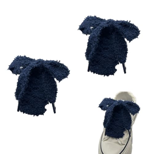 Schnürsenkel 2 Paar 100cm lang Plüsch schnürung fluffy flache laces breite schuhbänder ersatzschnürsenkel dicke schnürband Weiche Senkel für Damen Turnschuhe Canvas Ballerinas Sportschuhe von CHUYIX