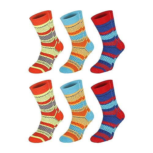 CHILI LIFESTYLE SOCKS 6 Paar bunte warme Thermo Fashion Socken. Thermosocken für Damen und Herren in Gr.39-42 Gr.43-46 Warme Weichbund Thermo Socken, klimaregulierend von CHiLI Lifestyle Socks