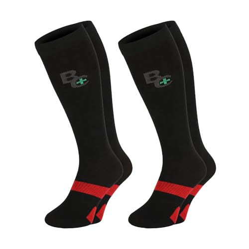 Chili Lifestyle BestCare Kompressionstrümpfe Damen Herren, Stützstrümpfe Sport Reisen Langstrecken Flüge, 2 Paar, schwarz, 39-42 / 43-46 von CHiLI Lifestyle Socks