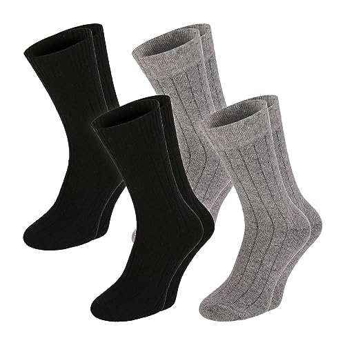 Chili Lifestyle MERINO Wollsocken Damen Herren 4 Paar super warme Wintersocken Weichbund 35-38 / 39-42 / 43-46 von CHiLI Lifestyle Socks