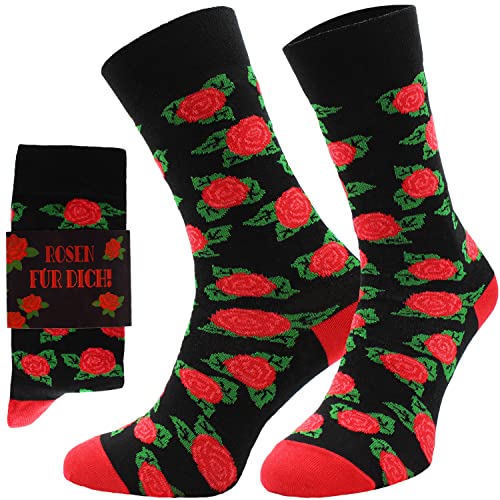Chili Lifestyle Socks Lustige Motivsocken, Geschenksocken witzige Spruch Banderole, recycelte Baumwolle, 1 Paar, bunt 36-40 / 41-45 von CHiLI Lifestyle Socks