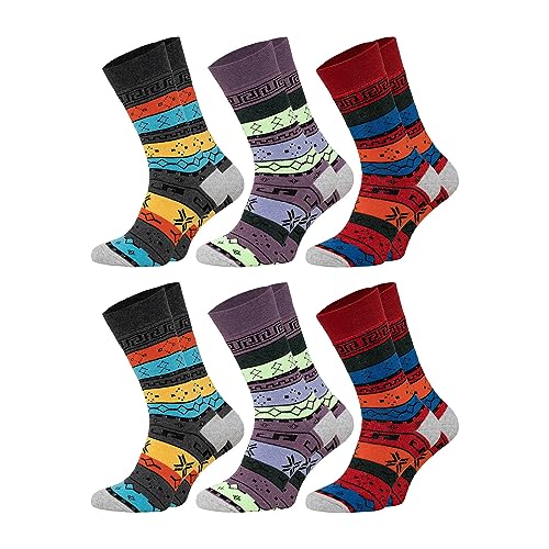 CHiLI Lifestyle Socks THERMO COLOR bunte Thermosocken 6 Paar warme Wintersocken Damen Herren, Größe:43/46 von CHiLI Lifestyle Socks