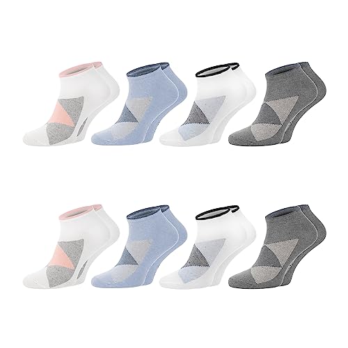 ChiliLifestyle Damen Sneaker Karo, 8 Paar, für Damen, Sport und Freizeit, atmungsaktiv, designed in Germany, Größe:39/42 von CHiLI Lifestyle Socks