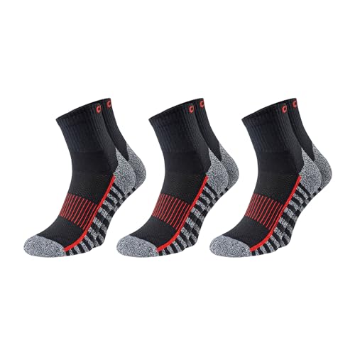 ChiliLifestyle Socken CushionGrip Quarter Kurzschaft, 3 Paar, für Damen und Herren, Arbeit, Sport und Freizeit, Polsterung, Baumwolle ChiliLifestyle Socken CushionGrip Quarter Kurzschaft, 3 Paar, für Damen und Herren, Arbeit, Sport und Freizeit, Polsterung, Baumwolle von CHiLI Lifestyle Socks