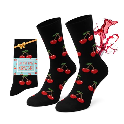 Chili Lifestyle Socks Lustige Motivsocken, Geschenksocken witzige Spruch Banderole, recycelte Baumwolle, 1 Paar, bunt 36-40 / 41-45 von CHiLI Lifestyle Socks