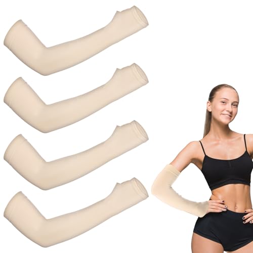 CIATBYYJ 2 Paar Arm Sleeve,Skin Protector Armstulpen,Weich und Atmungsaktiv Arm Sleeve Gaming,Daumens Fixierung Armstulpen für Volleyball,Radfahren,Basketball,Laufen und Bei der Arbeit im Freien von CIATBYYJ