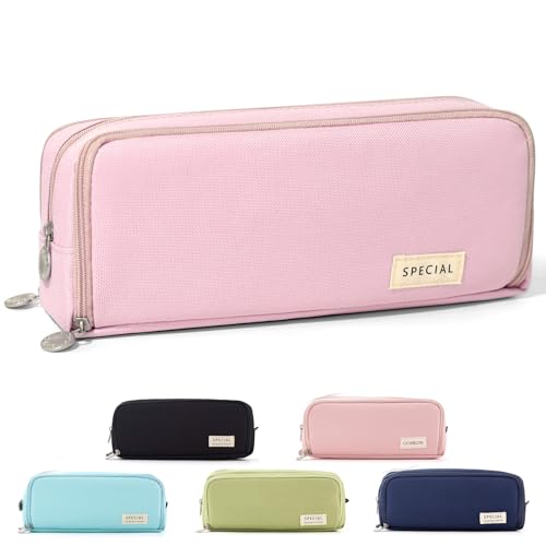 CICIMELON Federmäppchen Große Kapazität Federtaschen Teenager Mädchen Mäppchen mit Reißverschluss Make-up Tasche für Schule & Büro von CICIMELON